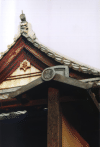 A detail of a roof near the Golden Temple