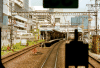 Taken from the Yamanote train, arriving near Mita from Tokyo Station
