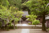A nice path to a hall, restricted to monks.